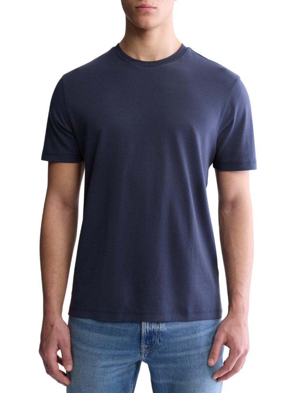 Calvin Klein Men's Short Sleeve Supima Cotton Interlock T-Shirt - Dark Blue NWT